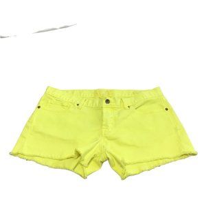 LUCKY BRAND RILEY SHORT SUNSHINE YELLOW HOT PANT SHORTS SIZE 10/30